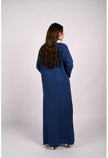 جلابية طويلة بتطريز رقيق جلابية طويلة بتطريز رقيق