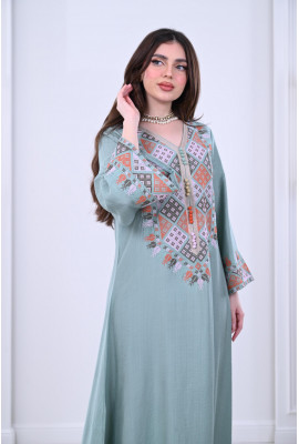 جلابيات مطرزة شكل جديد