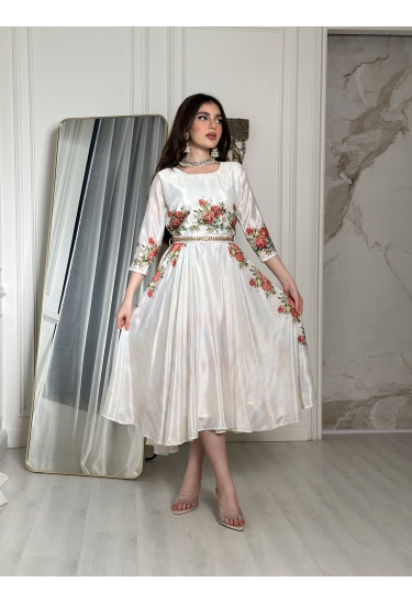 فستان ميدي ناعم ومميز