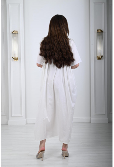 جلابية ماكسي مطرزة