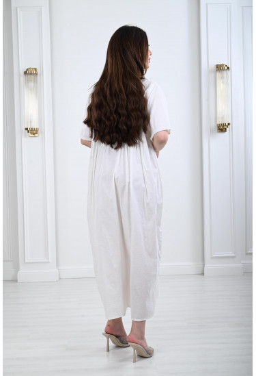 جلابية ماكسي مطرزة