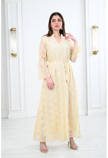 جلابية نسائية طويلة بتصميم راقي