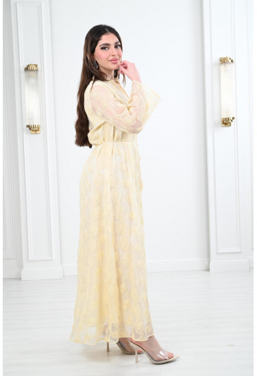 جلابية نسائية طويلة بتصميم راقي