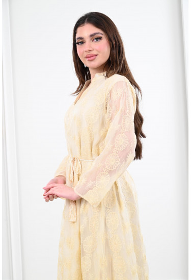 جلابية نسائية طويلة بتصميم راقي