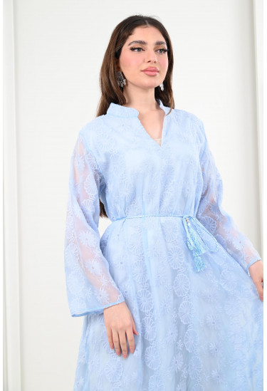 جلابية نسائية طويلة بتصميم راقي