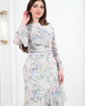 فستان شيفون نسائي بنقوشات زهرية