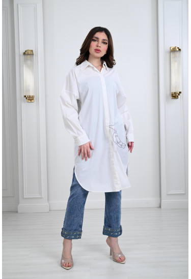 بلوزة نسائي طويل 