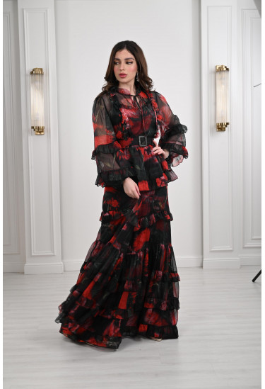 فستان نسائي مشجر