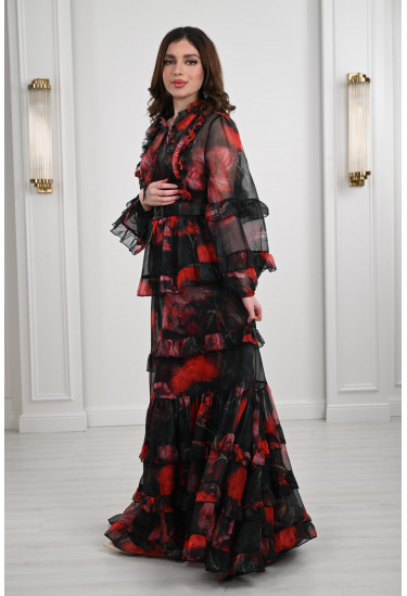 فستان نسائي مشجر