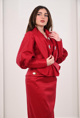 فستان للمناسبات بأكمام بالون