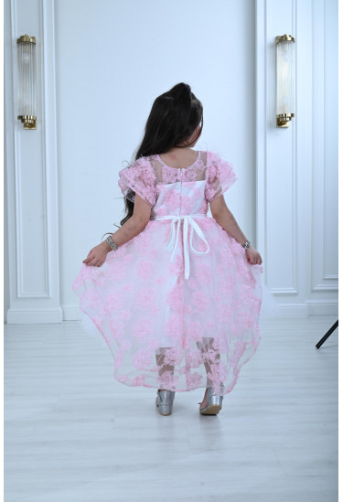 فستان أطقالي تول مطرز