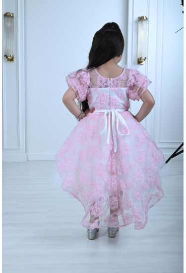 فستان أطقالي تول مطرز