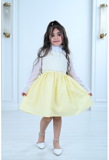 فستان أطفال مميز قصير واسع 