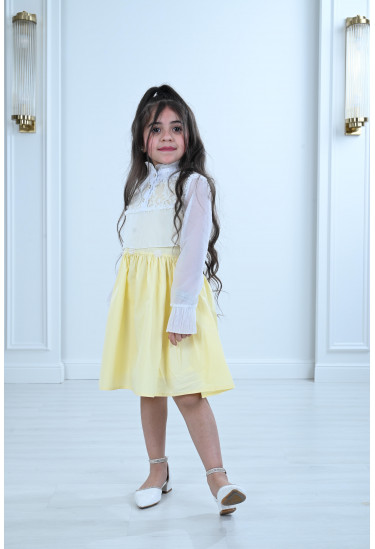 فستان أطفال مميز قصير واسع 