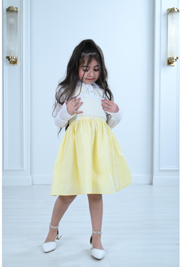 فستان أطفال مميز قصير واسع 