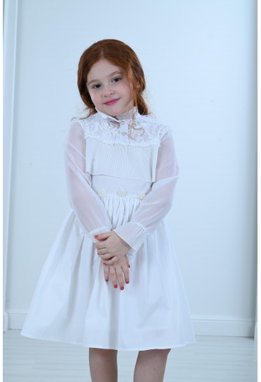 فستان أطفال مميز قصير واسع 