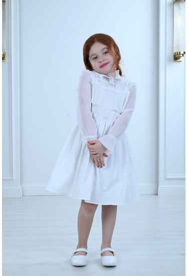 فستان أطفال مميز قصير واسع 