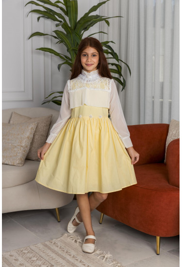 فستان أطفال مميز قصير واسع 