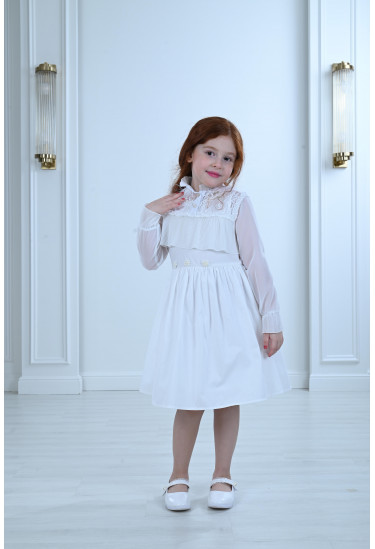 فستان أطفال مميز قصير واسع 