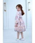 فستان أطفال مشجر أكمام طويلة فستان أطفال مشجر أكمام طويلة