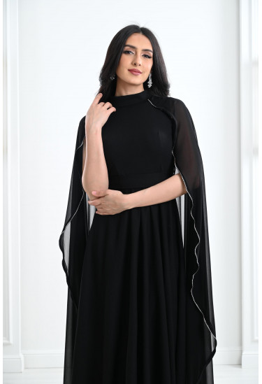 فستان ميدي بأكمام نمط كب