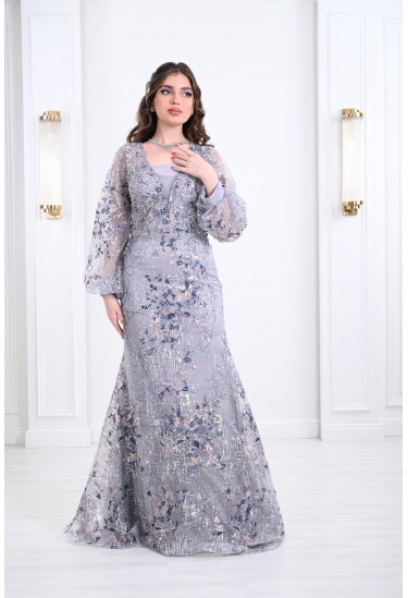 فستان سهرة نسائي بنمط مرميد