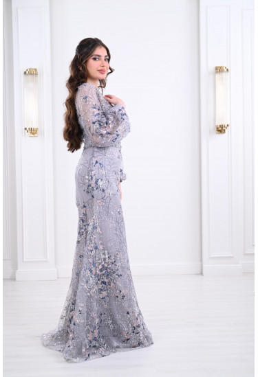 فستان سهرة نسائي بنمط مرميد