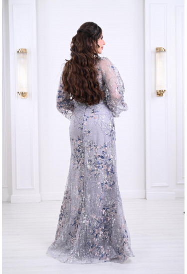 فستان سهرة نسائي بنمط مرميد