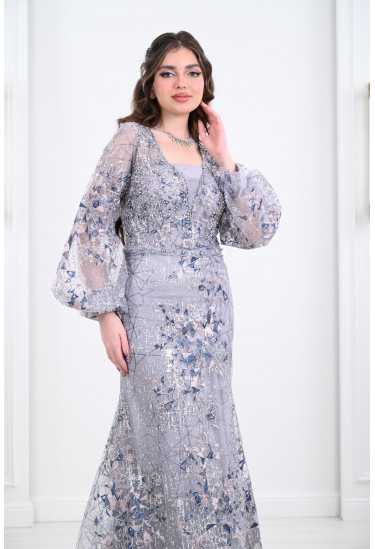 فستان سهرة نسائي بنمط مرميد