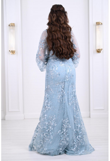 فستان سهرة نسائي بنمط مرميد