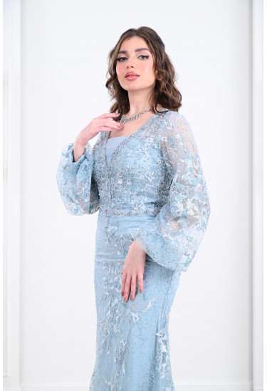 فستان سهرة نسائي بنمط مرميد