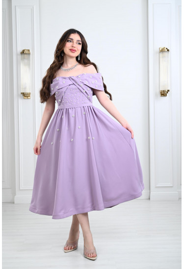 فستان ميدي نسائي للسهرات