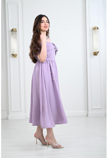 فستان ميدي نسائي للسهرات