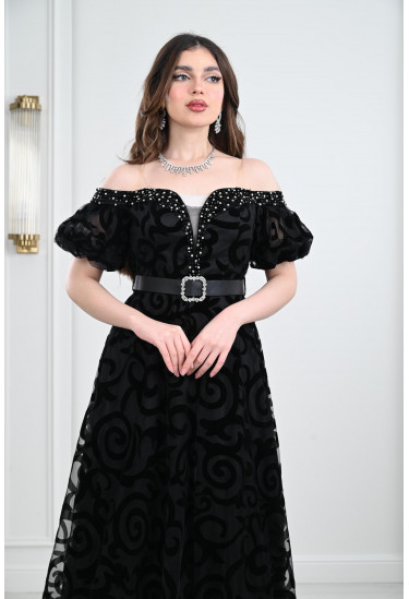 فستان سهرة نسائي بتصميم عصري