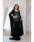 فستان سهرة نسائي بأكمام طوبلة فستان سهرة نسائي بأكمام طوبلة