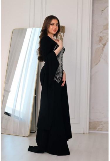 فستان سهرة نسائي بأكمام طوبلة فستان سهرة نسائي بأكمام طوبلة