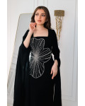 فستان سهرة نسائي بأكمام طوبلة فستان سهرة نسائي بأكمام طوبلة