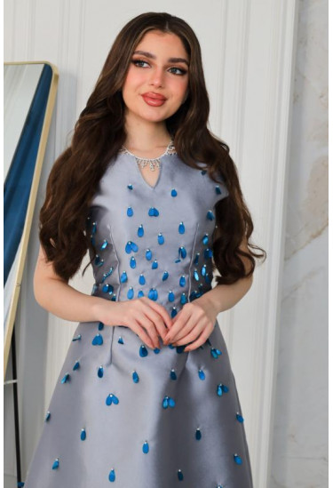 فستان ستان سهرة نسائي فستان ستان سهرة نسائي