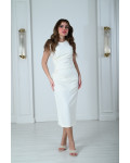 فستان سهرة ميدي بدون أكمام فستان سهرة ميدي بدون أكمام