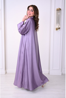 جلابية فاخرة بتطريز ملكي وأكمام واسعة