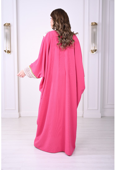 جلابية فاخرة كروشيه بشرابات عصرية