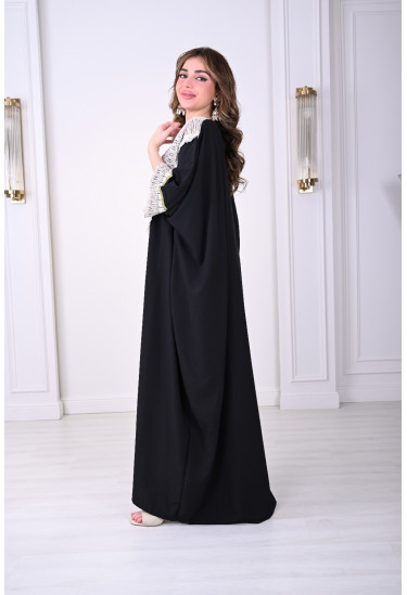 جلابية فاخرة كروشيه بشرابات عصرية