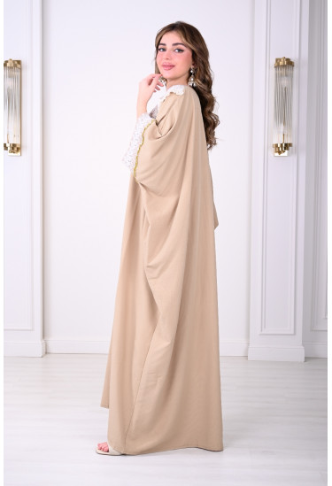 جلابية فاخرة كروشيه بشرابات عصرية