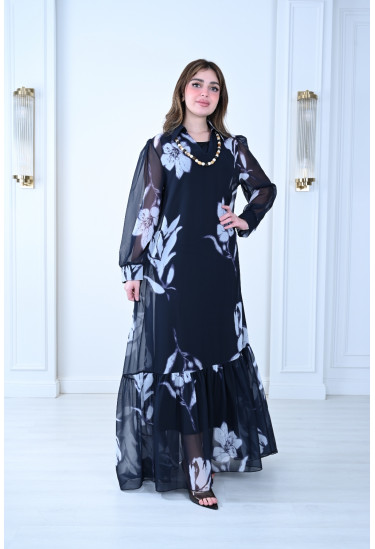 فستان فاخر تصميم ناعم وأنيق بلمسة راقية