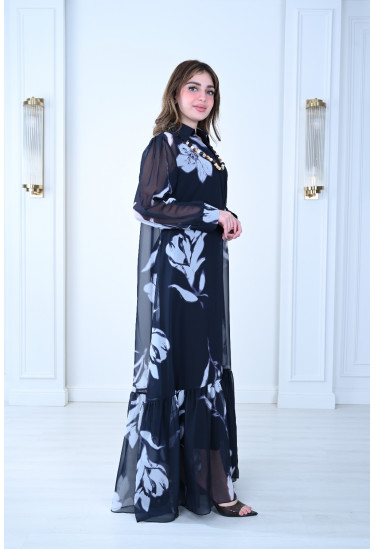 فستان فاخر تصميم ناعم وأنيق بلمسة راقية