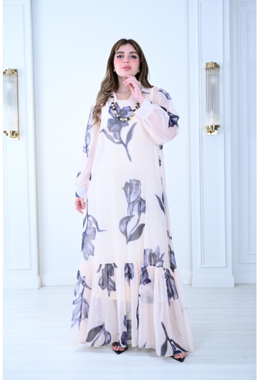 فستان فاخر تصميم ناعم وأنيق بلمسة راقية