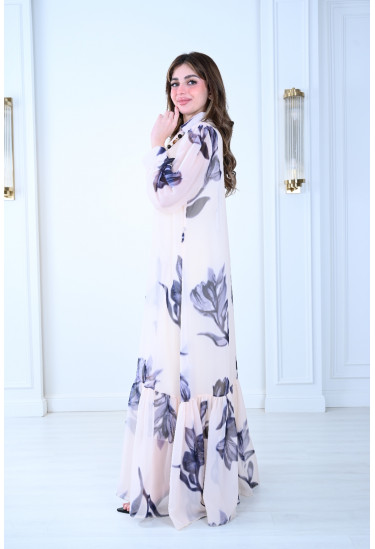 فستان فاخر تصميم ناعم وأنيق بلمسة راقية