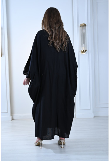  جلابية فخمة بتطريز ذهبي أنيق