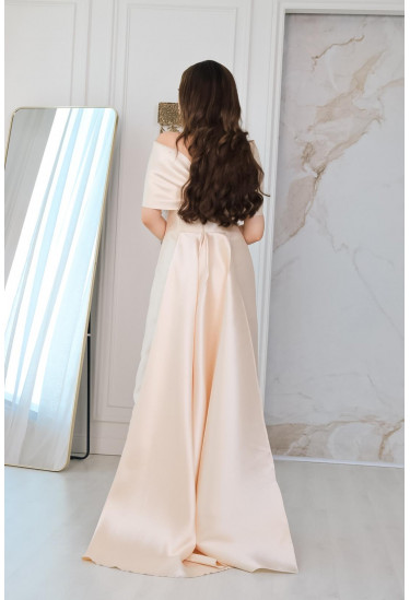 فستان سهرة اوف شولدر فراشة