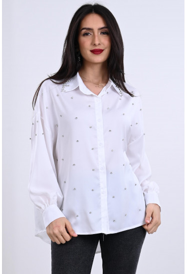 بلوزة نسائي كلاسيكي مطرز بلوزة نسائي كلاسيكي مطرز